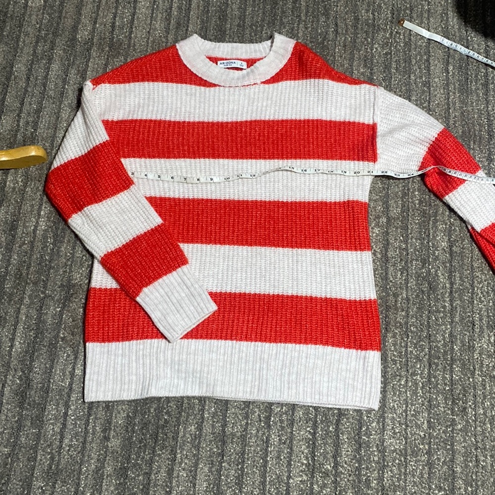 Arizona Jean & Co Size S red/white striped